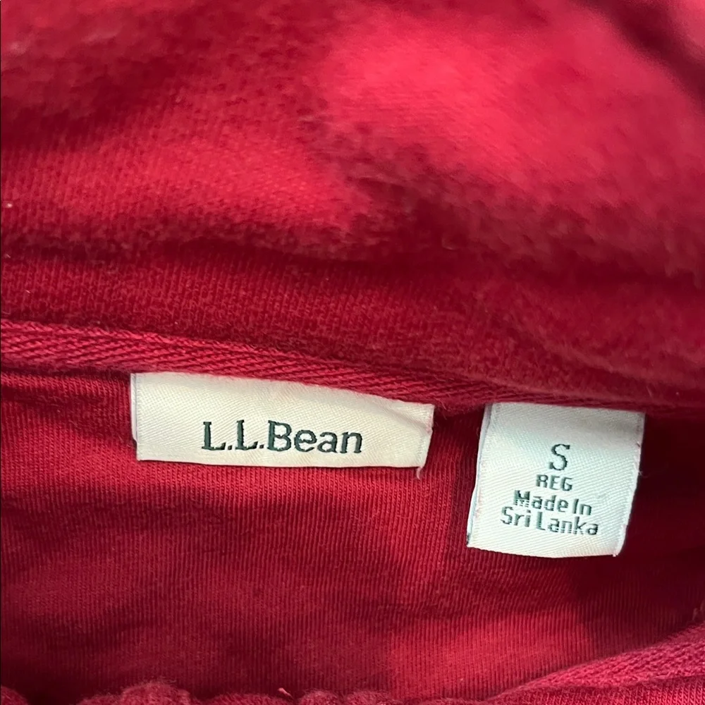 L.L. Bean Men's Burgundy Zip-Up Sweater